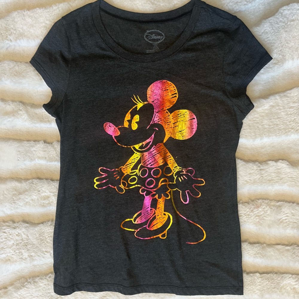 Disney Black Tee with Vibrant Character Design